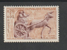 ANNÉE   -  1963  - N° 1378 - Journée Du Timbre ,Char De Poste Gallo Romain -   Neuf Sans Charnière - Neufs