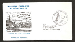 Polynésie 1977 N° PA 183 O FDC, Premier Jour, Vieux Nouméa, Tableau, Vallée De Colons, Jean Kreber, Electricité, Pont - Cartas & Documentos