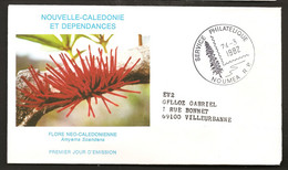 Polynésie 1978 N° PA 184 O FDC, Premier Jour, Fleur, Flore, Amyema Scandens, Santalaceae, Plante Parasite - Storia Postale