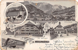 Rossinière - Rossinières - Litho - Grand Chalet - Cape - Eglise - Rossinière