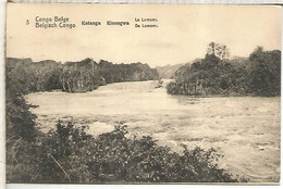 CONGO BELGA ENTERO POSTAL STATIONERY CARD KATANGA RIO RIVER AGUA WATER LOMAMI - Autres & Non Classés