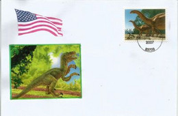 USA.  Brontosaure.  Dinosaure Herbivore Sauropode Géant . Lettre Idaho. - Préhistoriques