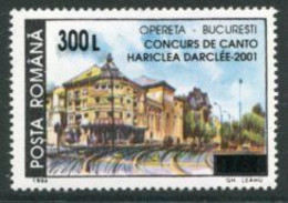 ROMANIA 2001 Song Competition Overprint MNH / **.  Michel 5603 - Nuevos