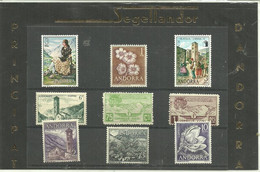 Andorra -pack  With 9 Stamps  - One From French Zone.    Unused Stamps - Verzamelingen