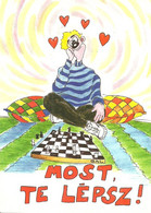 CHESS * SPORT * HUMOR * HUMOUR * DRAWING * Lizzy Card D01 * Hungary - Echecs