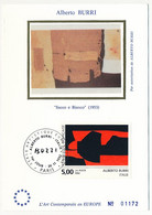 FRANCE - Carte Maximum Soie - 5,00 Alberto BURRI - Paris - 20/11/1992 - 1990-1999