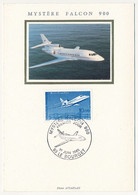 FRANCE - Carte Maximum Soie - 10,00 MYSTERE FALCON 900 - Le Bourget - 1 Juin 1985 - 1980-1989