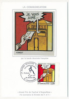FRANCE => 12 Cartes Maximum Soie - La Communication Par La Bande Dessinée - Angouleme - 2/ Janvier 1988 - 1980-1989