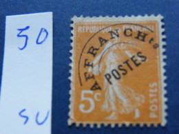 Preo   No 50  Neuf * - 1893-1947