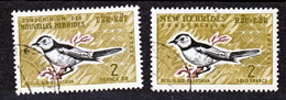 Nouvelles Hébrides 206 210  Oiseau Neolalage Légendes Anglaises Et Françaises Oblitéré Used Cote 18 - Usados