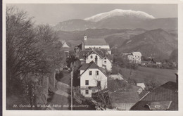 Austria PPC St. Corona A. Wechsel 840m Mit Schneeberg KIRCHENBERG Am Wechsel 1949 Echte Real Photo (2 Scans) - Wechsel