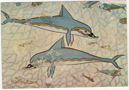 Heraklion Museum: Dolphin - Fresco Knossos - Musée D'Héraclion - Dolphin, Fresque De Cnossos  - (Greece) - Dauphins