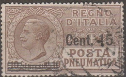 Italia 1924 Posta Pneumatica UnN°PN4 (o) - Correo Neumático