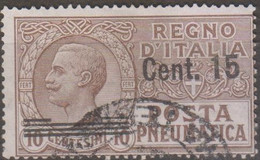 Italia 1924 Posta Pneumatica UnN°PN4 (o) - Poste Pneumatique