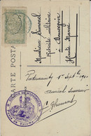 1910- C P A  Mines D'Or - Affr. 5 C  + Cachet  " Colonie De Madagascar / Poste De Vatomainty - Lettres & Documents