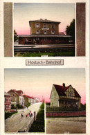 Hösbach B. Aschaffenburg, Unterfranken, Bahnhof, Schule U. Geschäftshaus Steigerwald - Aschaffenburg