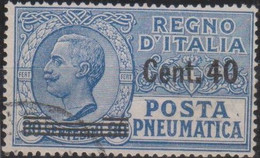 Italia 1924 Posta Pneumatica UnN°PN7 (o) Cent 40/30 - Rohrpost