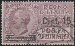 Italia 1927 Posta Pneumatica UnN°PN10 (o) Cent. 15/20 Centrato SPL - Posta Pneumatica