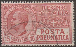 Italia 1927 Posta Pneumatica UnN°PN11 (o) Cent. 15 - Rohrpost