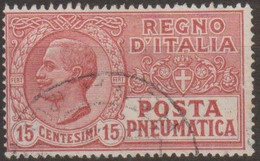 Italia 1927 Posta Pneumatica UnN°PN11 (o) Cent. 15 - Poste Pneumatique