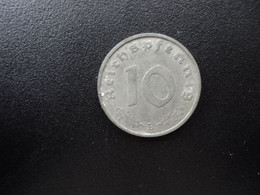 ALLEMAGNE * : 10 REICHSPFENNIG  1942 B   KM 101    SUP - 10 Reichspfennig