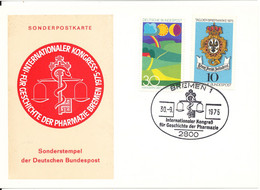 Germany Card International Congres Pharmacy Bremen 30-9-1975 - Pharmacy