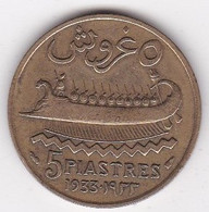 ETAT DU GRAND LIBAN. 5 PIASTRES 1933 - Libano