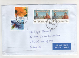 Beaux Timbres , Stamps : " Fleurs , Histoire " Sur Lettre Recommandée , Enveloppe, Cover, Mail Du 18/08/20 Pour La Franc - Covers & Documents