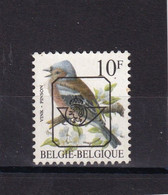 OBL PRE 834 YT 2404 MIC 834 COB "Oiseaux De Buzin"  Pinson « BELGIQUE»   27/04 - Typos 1986-96 (Vögel)