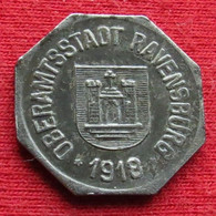Germany Ravensburg  10  Pfennig  1918  Wurttemburg  Alemania Allemagne Alemanha Iron Notgeld 454 - Sonstige & Ohne Zuordnung