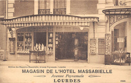 65-OURDES- MAGASIN DE L'HÔTEL MASSABIELLE, AVENUE PEYRAMALE - Lourdes