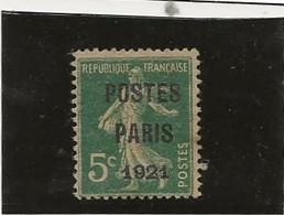 TIMBRE PREOBLITERE N° 26 NEUF SANS GOMME -ANNEE 1920-22 - COTE : 90 € - 1893-1947