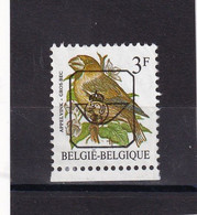 OBL PRE 820 YT 2241 MIC 2245 SCO 820 COB  "Oiseaux De Buzin" Gros Bec   « BELGIQUE»   27/04 - Typografisch 1986-96 (Vogels)