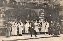 Cpa Epicerie Parisienne Postée à Caen. - Magasins