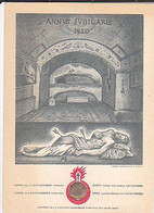 CP Commémorative Jubilé 1950 Reliquaire De Terre Des Catacombes De Rome  Terra Catacombe Earth Catacombs Erde Katakomben - Luoghi Santi