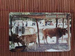 Phonecard Gambia  125 Units Ndama Cattle Used Rare - Gambie