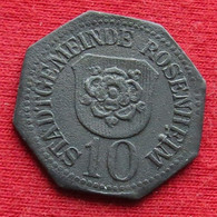 Germany Rosenheim  10  Pfennig  No Date  Bavaria  Alemania Allemagne Alemanha Zinc Notgeld  496 - Sonstige & Ohne Zuordnung