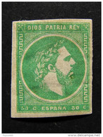 ESPAÑA-Spain Carlistas-1875- "Carlos VII" C. 50 - 2° Tipo MH* (descrizione) - Carlisti