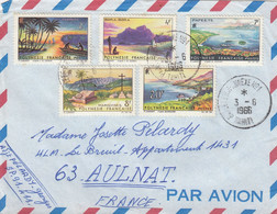 POLYNESIE. LETTRE. 3 6 66. N° 30-34 - Covers & Documents