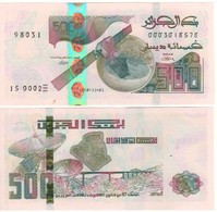 ALGERIA   500  Dinars Pnew  (dated  2018-11-01   Issued  2019    -   Satellite -Globe) - Algérie