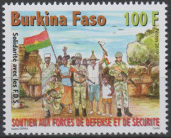 Burkina Faso 2019 Mi. ? Stamp Soutien Aux Forces De Défense Et De Sécurité Flag Drapeau Flagge Fahne - Briefmarken