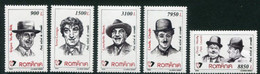 ROMANIA 1999 Comedians MNH / **.  Michel 5435-39 - Neufs