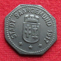Germany Saargemund  10  Pfennig  1917  Alsace-Lorraine  Alemania Allemagne Alemanha Zinc Notgeld  514 - Other & Unclassified