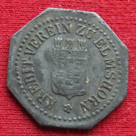 Germany Elmshorn  10  Pfennig  No Date  Schleswig-Holstein  Alemania Allemagne Alemanha Zinc Notgeld  520 - Other & Unclassified