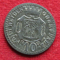 Germany Weiden Oberpfalz  10  Pfennig  1917  Bavaria  Alemania Allemagne Alemanha Zinc Notgeld  574 - Sonstige & Ohne Zuordnung