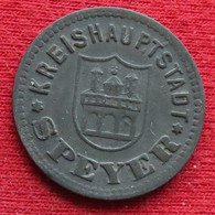 Germany Speyer 10  Pfennig  1917  Bavaria  Alemania Allemagne Alemanha Zinc Star 6 Notgeld  586 - Other & Unclassified