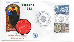 1982--FDC-- EUROPA   (  2  Valeurs) - Cachet  PARIS - 79 - 1980-1989
