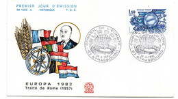 1982--FDC-- EUROPA   (  1  Valeur ) - Cachet  STRASBOURG  - 67 - 1980-1989