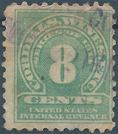 Stati Uniti D'america,United States,U.S.A,Revenue Stamps Internal,8c Used - Revenues