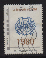 Timbre Personnalise Oblitere - Lettre Prioritaire - OM - Marseille - Used Stamps